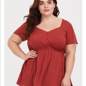 Torrid Orange Blouse